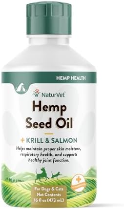 NaturVet Hemp Seed Oil Supplement for Dogs