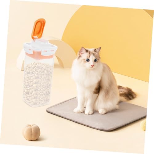 Levemolo Airtight Dog Treat Container Reusable Pet Food Storage Bin for Kitchen Counter for Dog Biscuits and Snacks Space Efficient and Lightweight Design