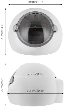 Automatic Pet Dryer Box with Smart Temp and Time Control,Low Noise | 600W Cat Dog Hair Dryer with 45W Airflow,Soft Light,An-Ti-Stat-ic Design,Load 16lbs,Drying Box and Pet Carrier Dual-Use