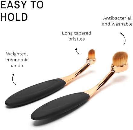 Eye Envy ProPowder Applicator Brush for Dogs and Cats, Large, Black, Metallic