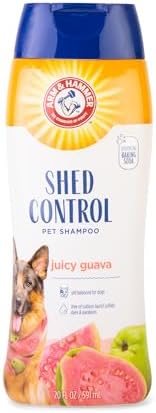 Arm & Hammer Shed Control Dog Shampoo, Juicy Guava Scent, 20 Fl Oz | Professional shed-control formula, sulfate- and paraben-free, juicy guava scent, de-shedding