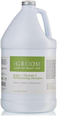 iGroom Argan+Vitamin E Dog Shampoo, Groom Like a Professional, Enhanced Cleaning Power, Recommended pH Balance, Made in USA, Gallon