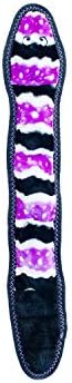ZippyPaws ZP853 Z Stitch Snake Squeak Toy, Medium Purple