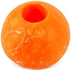 P.L.A.Y. Cute Outdoor Dog Toys - ZoomieRex IncrediBall Rubber Ball Toy, Great for Puppies & Small, Medium, Large Dogs - Dishwasher Safe, Indestructible, Floats in Water, Beach Friendly (Orange, Large)