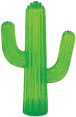 ZippyPaws ZippyTuff Dog Chew Toy Durable Rubber Chew Toy - Cactus | Puppy Teething Toys, Tough & Squeaky Toys for Small, Medium & Large Dogs, Flexible TPR Material