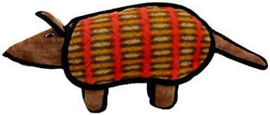 TUFFY® : 2 Pack Armadillo Dog Toy: Ultra Durable Plush Toy with Multiple Layers & Reinforced Seams, Washable and Floats, Original Construction