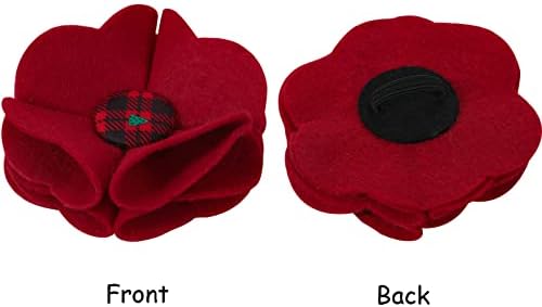 Lionet Paws Christmas Dog Collar with Felt Flower, Dog Flower Collar with Metal Buckle for Dogs and Cats, Adjustable Comfortable Dogs Collars Girl, S, Neck 10-16 in