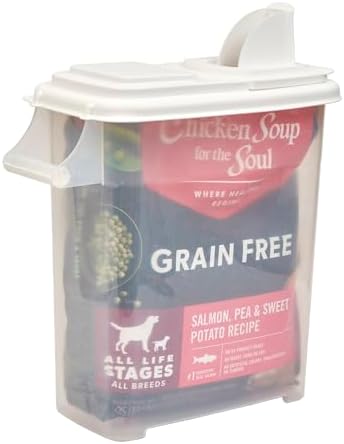 Buddeez Pet Food Storage Dispensers, 2-Pack, 8 Gallon, White Lid