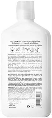 Hempz Petz, Shampoo, Cleans, Sweet Pineapple Honey Melon, 17 fl. Oz | Botanical formula cleanses while helping add fullness and shine