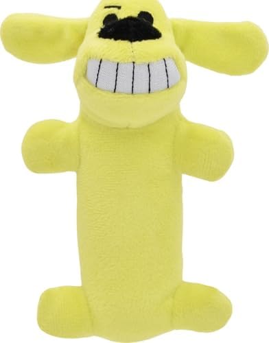 Multipet Original Loofa Dog Plush Toy - Squeaky Toy for All Dogs - Extra Soft Plush - Stuffed Animal Dog Toys for Playing (1 Count, 6”, Random Color Surprise)