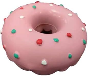 Latex Donut Dog Toy (Pink)