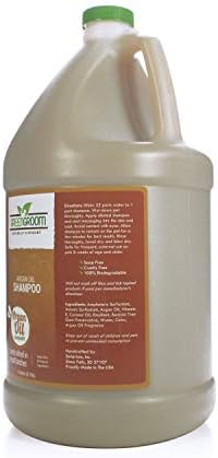 Green Groom Argan Oil Dog Shampoo for Dry Itchy Skin Relief, 1 Gallon 32:1