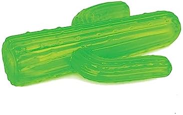 ZippyPaws ZippyTuff Dog Chew Toy Durable Rubber Chew Toy - Cactus | Puppy Teething Toys, Tough & Squeaky Toys for Small, Medium & Large Dogs, Flexible TPR Material
