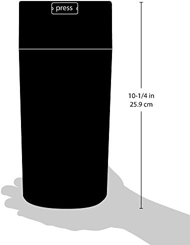 Pawvac 5 to 24 Ounce Vacuum Sealed Pet Food Storage Container; Black Cap & Clear Body/Black Paws