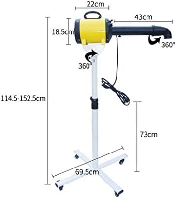 2200W Quiet Dog Dryer,Vertical Support Low Noise Pet Grooming High Velocity Hairdryer Adjustable Temperature Heater