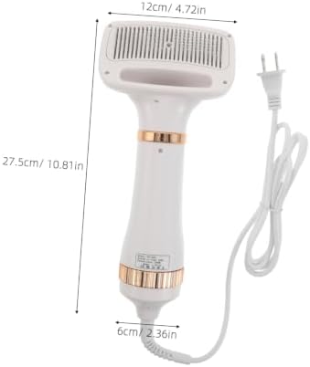 Pet Hair Dryer Brush for Dogs and Cats Lightweight Handheld Grooming Tool with Fast Drying Performance and Quiet Operation Suitable for Home and Salon Use North America Plug