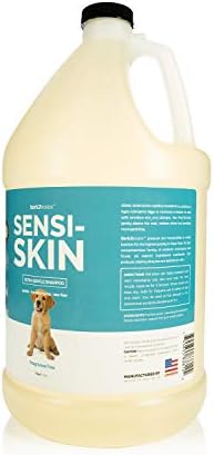 Bark2Basics Sensi-Skin Hypoallergenic Dog Shampoo, 1 Gallon, All Natural Ingredients, Sensitive Skin Pet Shampoo, Gentle, No Fragrance, Non-Irritating, For Dogs with Allergies and Dry, Itchy Skin
