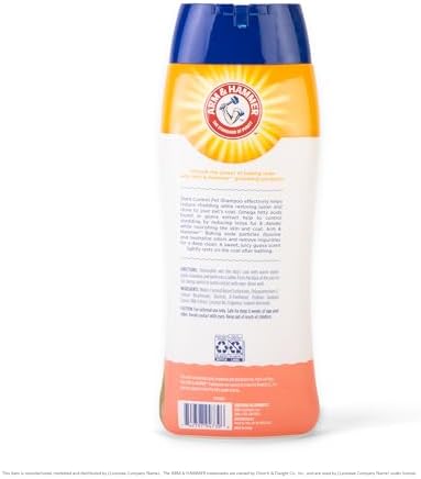 Arm & Hammer Shed Control Dog Shampoo, Juicy Guava Scent, 20 Fl Oz | Professional shed-control formula, sulfate- and paraben-free, juicy guava scent, de-shedding