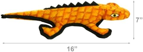 TUFFY® : 2 Pack Gila Monster Dog Toy: Ultra Durable Plush Toy with Multiple Layers & Reinforced Seams, Washable and Floats, Original Construction