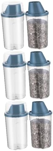 3sets Pet Food Storage Container Airtight Cat Food Holder 1000ml Wide Mouth for Freshness Preservation 2pcs*3