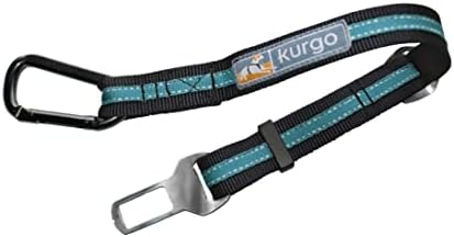Kurgo Direct to Seatbelt Tether, Coastal Blue