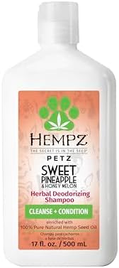 Hempz Petz, Dog Shampoo, Cleans, Sweet Pineapple, 17 oz | Botanical formula cleanses while helping add fullness and shine