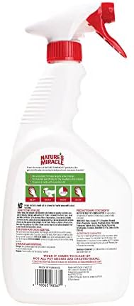 Nature’s Miracle Urine Destroyer Plus Cat,32 Ounces,Unscented,Enzymatic Formula,Ready-to-Use,(Pack of 12)