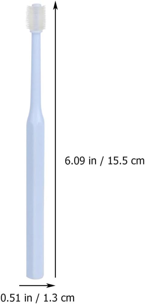 POPETPOP 2 Pack Dog Toothbrush for Small Dogs and Cats Manual Pet Oral Cleaner with Soft Silicone Bristles and Non-Slip Handle for Effective Teeth Cleaning and Massage