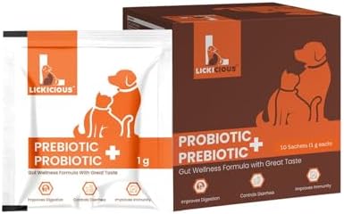 Probiotics for Dogs & Cats | Trial Pack, 10 Sachets | Synbiotic Powder, 9.2 Billion CFU, 12 Strains with Prebiotics, Digestive Enzymes & S. boulardii | Gut Health, Diarrhea & Immune Support
