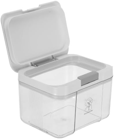 VICASKY Pet Food Storage Container 2.9l Small Airtight Seal Box with Vacuum Technology Visibility for Treats and Grain Storage in Home and Kitchen