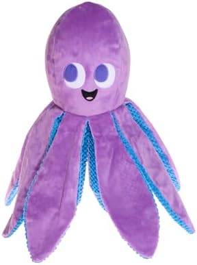 BarkBox Mondo Ollie the Octopus Dog Toy - XL - Fun for Dogs | Plush Toy with Deep Grunt Squeaker, Whip-N-Flip Limbs and Crinkle