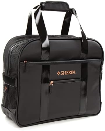 Sherpa Tote Around Town Travel Pet Carrier, Stay Clean Technology, Black, Small