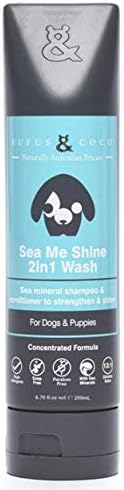 Rufus & Coco Natural Oatmeal Dog Shampoo and Conditioner for Sensitive Skin| Sulfate & Paraben Free | pH Balanced | Hypoallergenic Fresh Fragrance | Safe for all Dogs