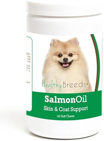Healthy Breeds Pomeranian Salmon Oil Soft Chews 120 Count
