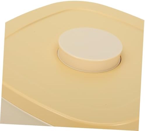 SHINEOFI Vacuum Sealed Pet Food Storage Container Small Yellow Airtight Cat Food Holder for Household Use