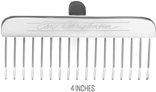 Chris Christensen Grooming Bundle, 4 in, Stainless Steel, Silver