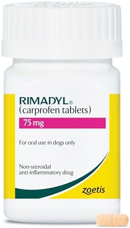 Rimadyl (carprofen) for Dogs, 75 mg, 30 Caplets