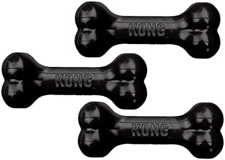 Kong Extreme Goodie Bone Dog Toy - Medium, Black x 3