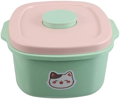 Pet Food Storage Bin with Lid 5l Airtight Negative Pressure Plastic Container for Dog and Cat Food Preservation Home and Travel Use