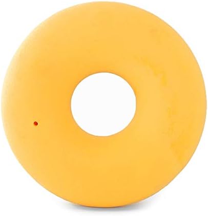 ZippyPaws ZippyTuff Dog Chew Toy Puppy Teething Toys - Strawberry Donut | Durable Rubber Chew Ring Toy, Tough & Squeaky Toys for Small, Medium, & Large Dogs, Flexible TPR Material