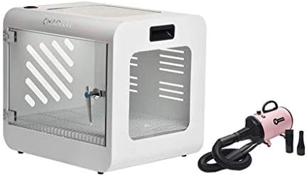 Pet Drying Box with Water Blowing Machine Professional Hair Dryer High Power Mute Noise Reduction Small Dog Cat Pet White