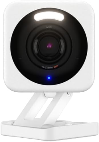 WYZE Cam v4 (Latest Model), 2.5K AI Security Camera, Indoor/Outdoor Cameras for Home Security, Baby Monitor & Pet Camera, Vibrant Color Night Vision, No Subscription Required