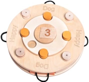 Birthday Cake Interactive Dog Puzzle Toy Level 4-21 Treat Compartments, Adjustable Difficulty - Mental Stimulation, Enrichment Game for Smart Dogs | Intelligence Toy for Dogs Mental Load - Interactive Toy Dog, Thinking Games for Dogs