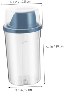 Hemoton Airtight PET Food Storage Containers 2 Pack 1000ml PP Blue