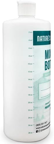 Nature's Specialties Mixing Bottle for Concentrated Dog Shampoo, Natural Choice for Professional Pet Groomers, Easy to Read Measurements, Made in USA, 32oz