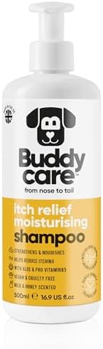 Buddycare - Dog Shampoo - Itch Relief - Milk & Honey - 500ml (16.90oz)