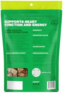 Get Joy Freeze Dried 100% Beef Heart Dog Treats, 4oz | Single Ingredient Organ Meat, High Protein Raw Dog Food Topper, Snack & Training Rewards | Grain Free, Gluten Free, Filler Free