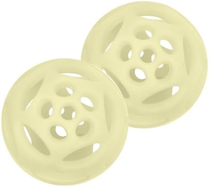 Chew King by Mammoth Glow-in-the-Dark Dog Fetch Balls (2-Pack), Lattice Rubber Fetch Toys for Night Play, High Bounce, Rechargeable Under Any Light, Large 4.5"