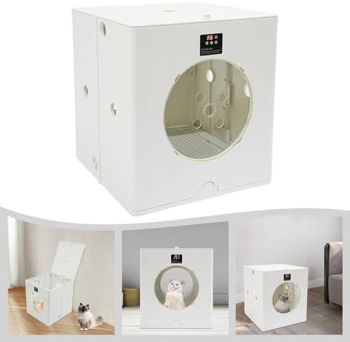 Automatic Folding Pet Drying Box, Cat Hair Dryer Box, Freestanding Pet Omni-Directional Ultra Silent Quick Drying Box