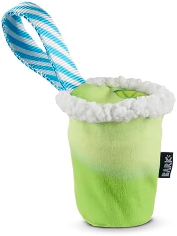 BarkBox Get Ripped Margrrrita Super Chewer Tough Dog Chew Toy - 2 Toys in 1 | for Aggressive Chewers, Plush Cover with Rubber Core - Two Layer Treat Dispensing Dog Toy for Large Dogs